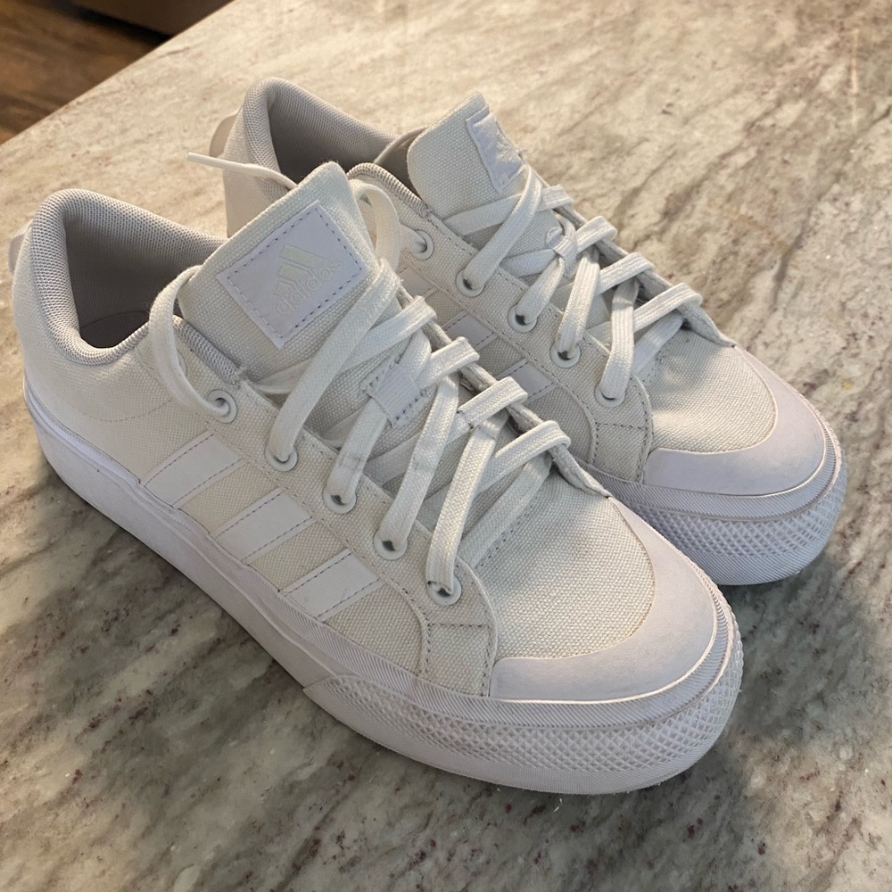 Worn Once Adidas Sneakers. Too big on me